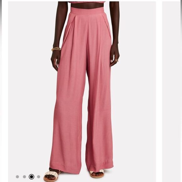 NWT SWF PINK WIDE LEG PLEAT Medium - Picture 1 of 14